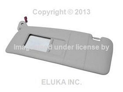 Bmw genuine sun visor - illuminated with mirror (gray) left e46