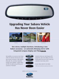 Subaru forester 2009-2013 impreza 2008-2011 compass homelink mirror w/ install k