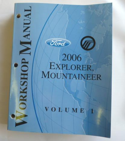 2006 ford explorer mountaineer, workshop manual