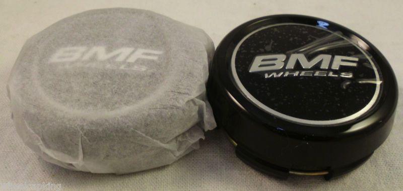 Bmf wheels black custom wheel center cap caps set 2 #a608f-1 new!