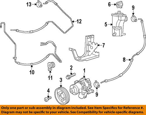 Volkswagen oem 1c0422371d power steering reservoir/steering pump