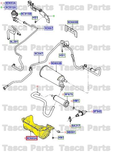 New oem fuel vapor system bracket 2003-2007 ford focus 4 door sedan & wagon