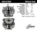 Centric parts 400.61000 rear hub assembly