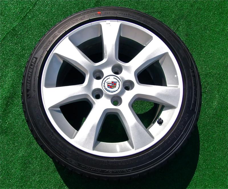 4 new 2013 oem factory gm cadillac ats wheels runflat tires fits 2003 - 2007 cts