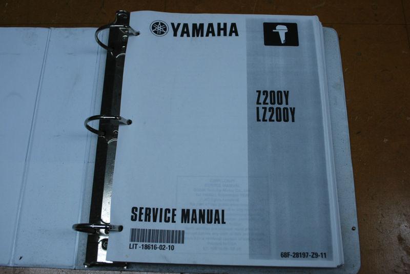 Yamaha outboard 150-200hp service manual z200y, z150z, z175z, z200z   bc