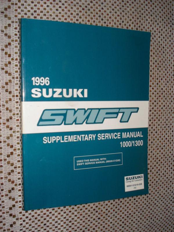 1996 suzuki swift service manual supplement shop book
