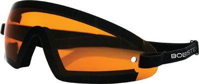 Bobster sunglasses wrap around black w/amber lens bw201a