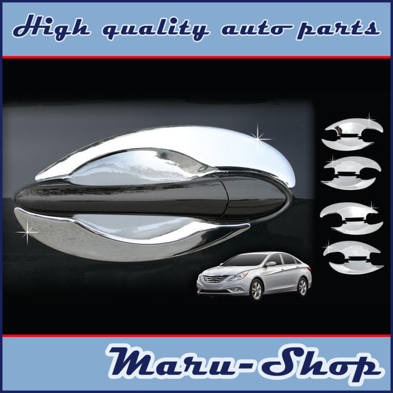 Chrome door handle catch cup bowl cover trim for 11~ hyundai sonata/i45