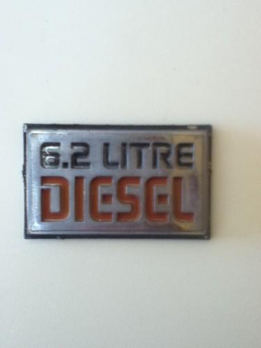 Chevrolet gmc 6.2 liter diesel emblem