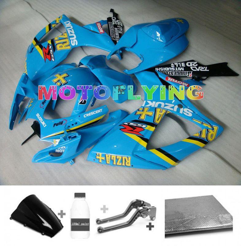 Injection fairing bodywork paint levers for suzuki 2006 2007 gsxr 600 750 k6 h14