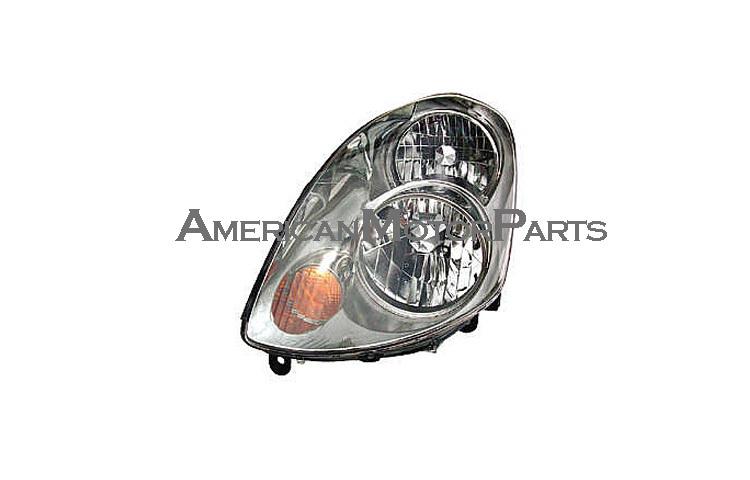 Driver side replacement headlight halogen 03-04 infiniti g35 4dr - 26060ac025