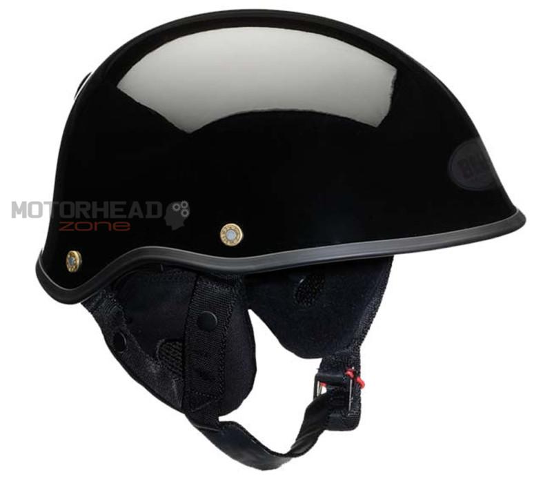 Motorcycle helmet bell drifter solid black half helmet  xsmall