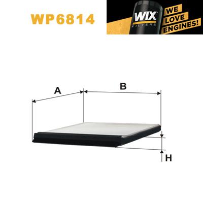 1x wix pollen filter wp6814 - eqv to fram cf5551