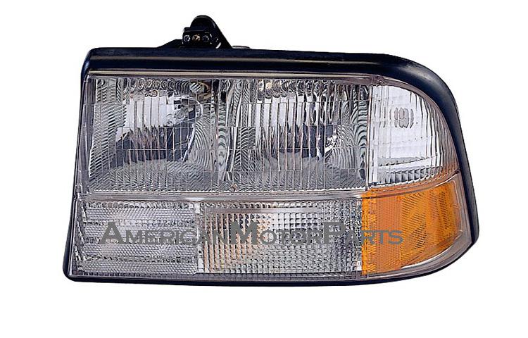 Left driver side replacement headlight w/o fog lamp gmc oldsmobile - 16526227