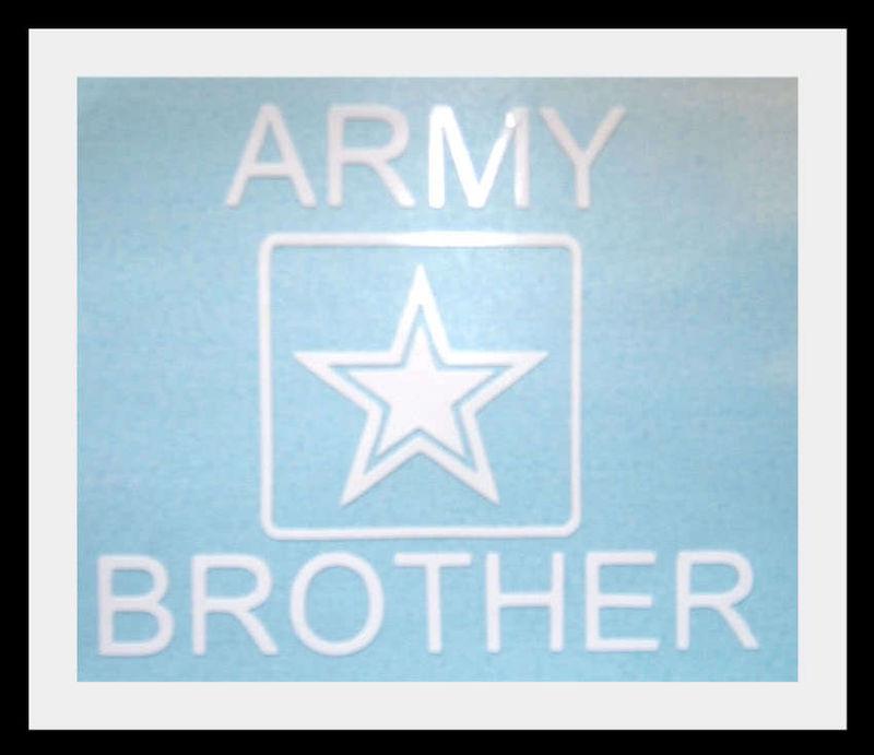 Army brother  3m vinyl decal sticker graphic