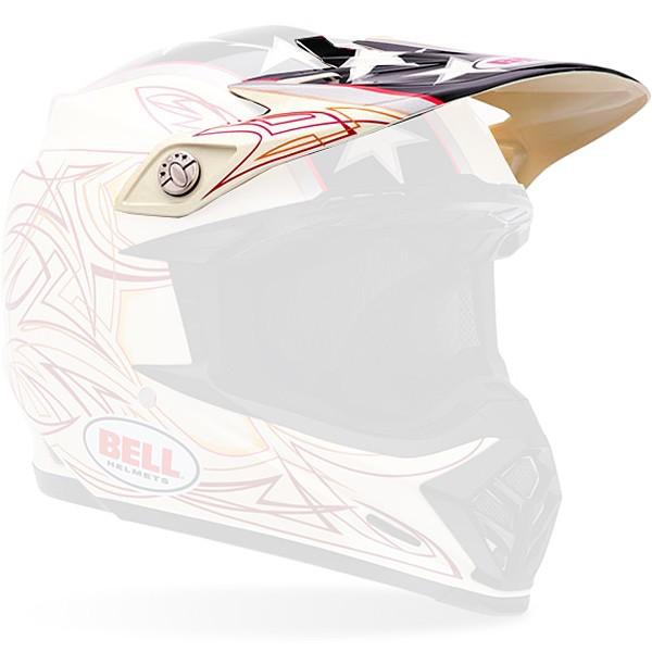 Bell moto-9 replacement visor stunt pearl