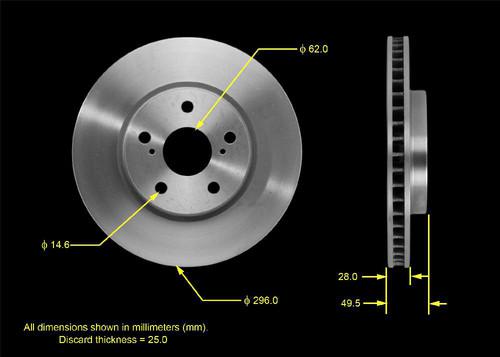 Bendix prt5848 front brake rotor/disc-disc brake rotor