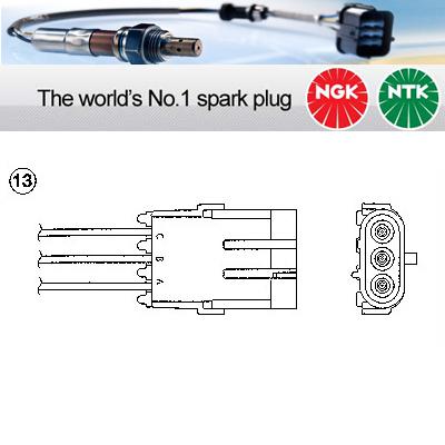 1x ngk ntk oxygen o2 lambda sensor  oza236-r2 oza236r2 (0158)