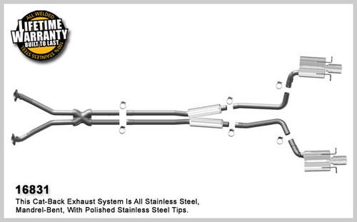 Magnaflow 16831 cadillac cts stainless cat-back system performance exhaust