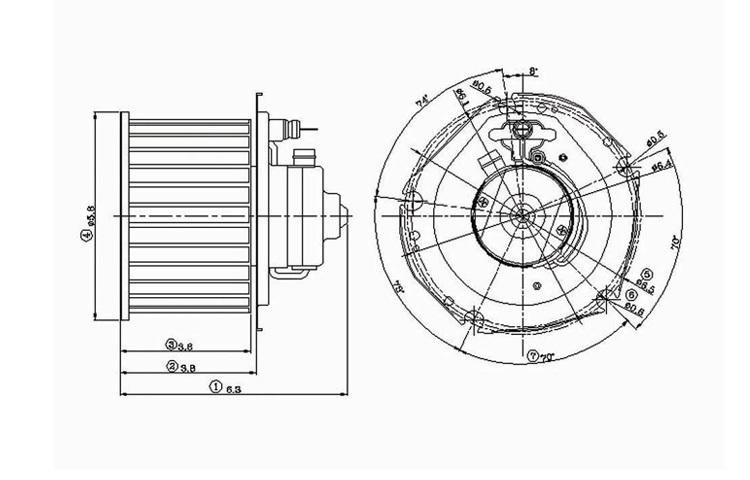 Replacement blower motor asy chevy tahoe gmc yukon cadillac escalade 52498884