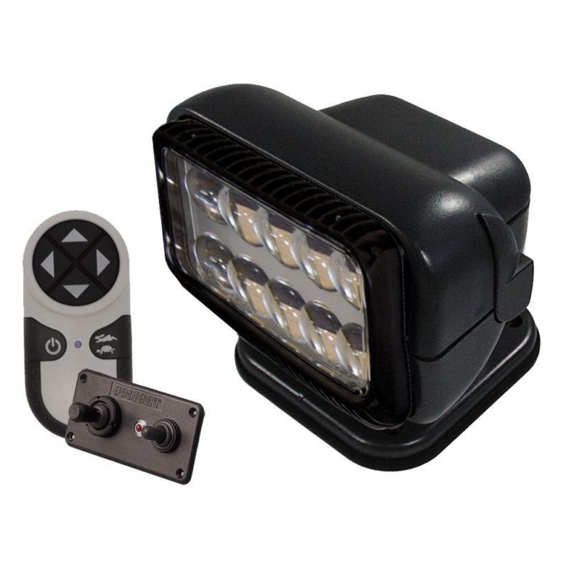 Golight permanent radioray led w/wireless & dash remote - black 20494