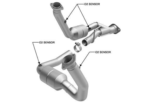 Grand cherokee magnaflow catalytic converters - 49 state legal - 24490