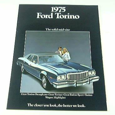 1975 75 ford torino brochure brougham gran hardtop