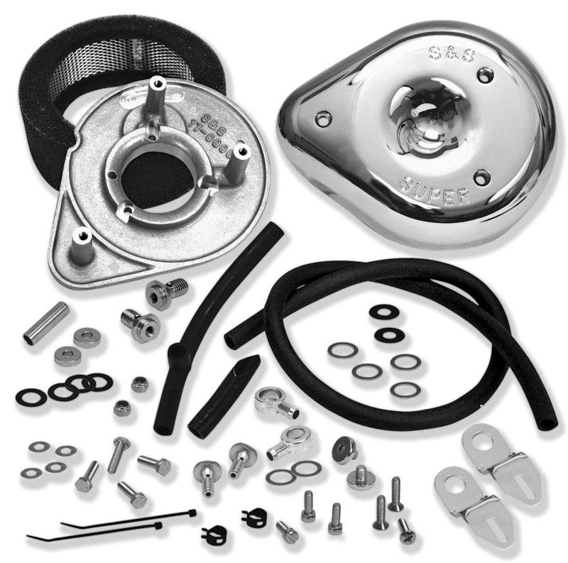 S&s cycle teardrop air cleaner kit - stock cv & efi  17-0450