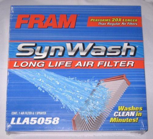 Fram synwash air filter washable/reusable synthetic lla5058 ford 86-98 94 ranger