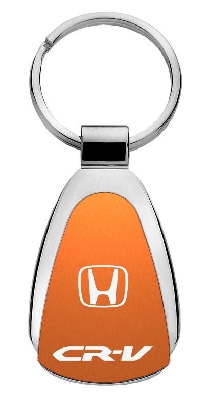 Honda cr-v crv orange tear drop key chain ring tag key fob logo lanyard