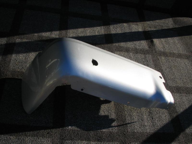 Ford f150 rear bumper end cap painted silver oem 2009 2010 2011 2012 lh