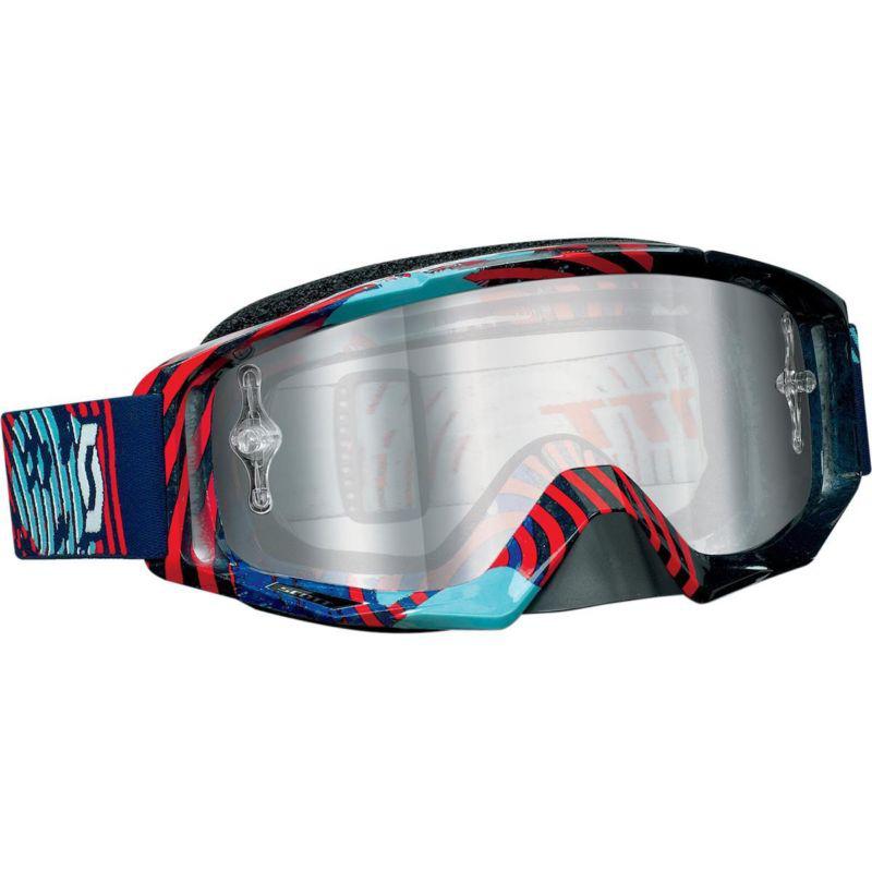 Scott usa tyrant goggles vinyl blue and red/clear lens