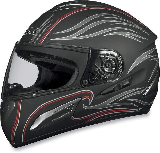 Afx fx-100 wave motorcycle helmet flat black xs/x-small