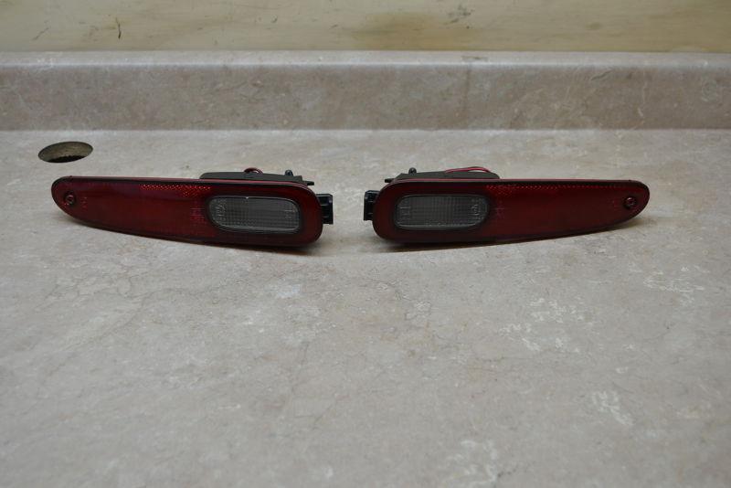 Jdm mazda fd3s rx7 rear bumper reverse/marker lights fd rx-7 light lh rh red