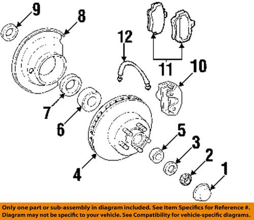 Gm oem 89026844 brake pad or shoe, front/disc brake pad