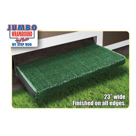 Prest-o-fit 2-0058 jumbo wrap around step rug green