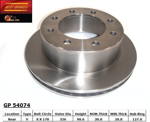 Best brakes usa gp54074 rear brake rotor/disc-disc brake rotor