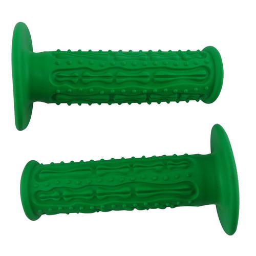 Hand grip handlebar hand throttle grips soft rubber universal 7/8" 22mm green