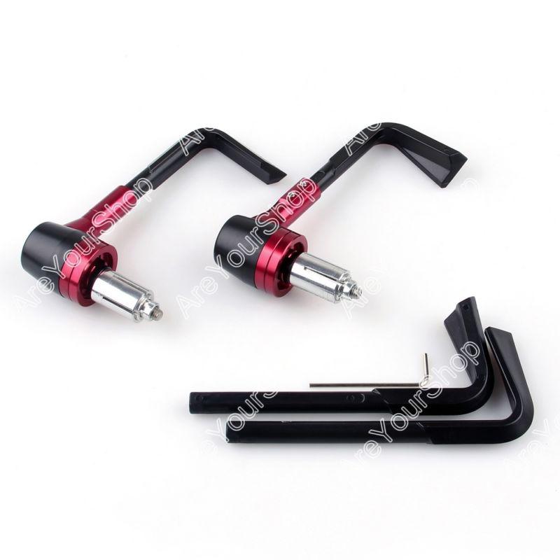 Universal 7/8" 22mm proguard system pro brake clutch levers protect guard red