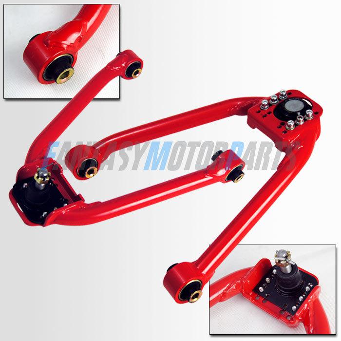 350z z33 g35 vq35 vq35de suspension red adjustable front upper camber arm kit