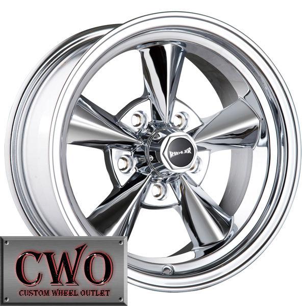 15 polished ridler 675 wheels rims 5x4.75 5 lug camaro gto s-10 blazer