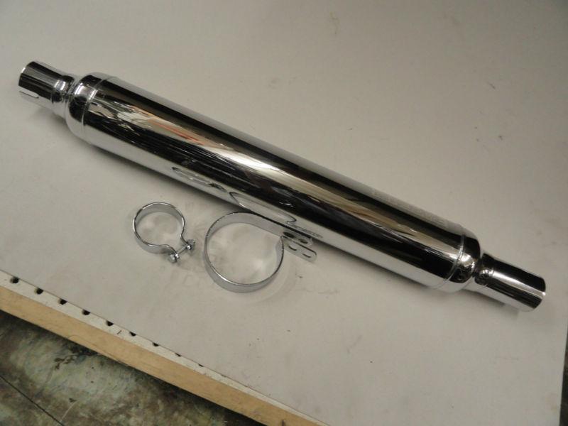 Panhead "new repo" 1950 style chrome muffler