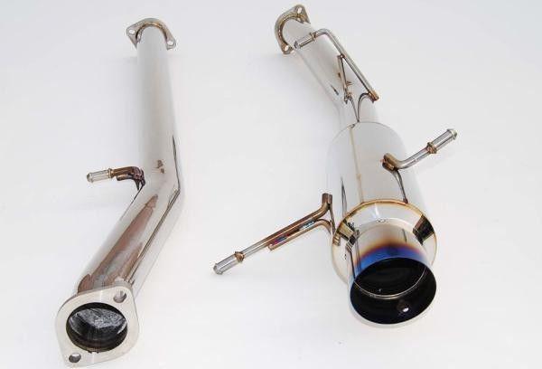 Invidia exhaust n1 racing catback titanium tip 02-07 subaru impreza wrx/sti gd