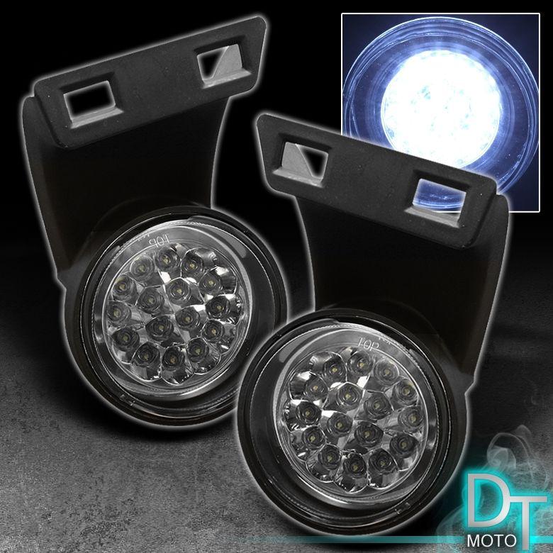 94-01 ram 1500 2500 3500 pickup truck super white led bumper fog lights w/switch