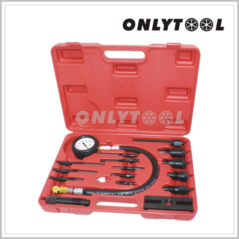 17pc diesel engine compression tester set cylinder pressure meter truck f198102