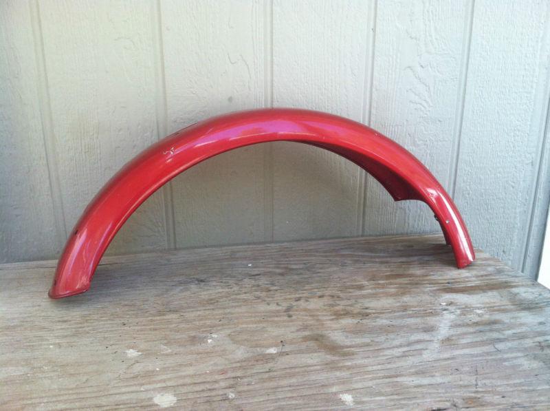 Triumph 6" flat t120, t140 rear fender 1971 - 72 tr6, tr7, #83-3566.  (a305)