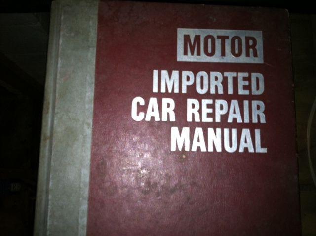 1978 motor imported car repair manual 3rd edition