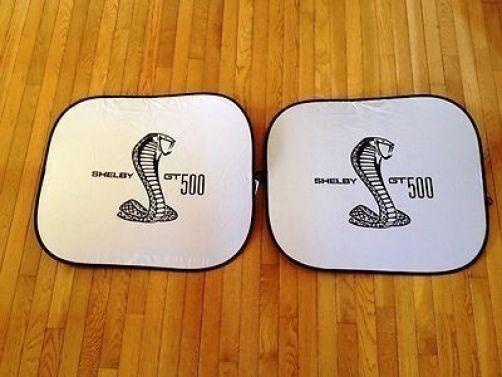 07 08 09 10 11 12 13 14 ford mustang gt500 shelby cobra 32" x 28" sunshade set!