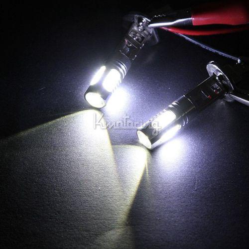 2x h1 11w cree cob led fog daytime running light driving lamp foglight new 12v