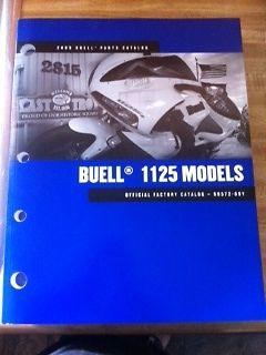 2009 buell 1125 models official factory parts catalog p/n 99572-09y 